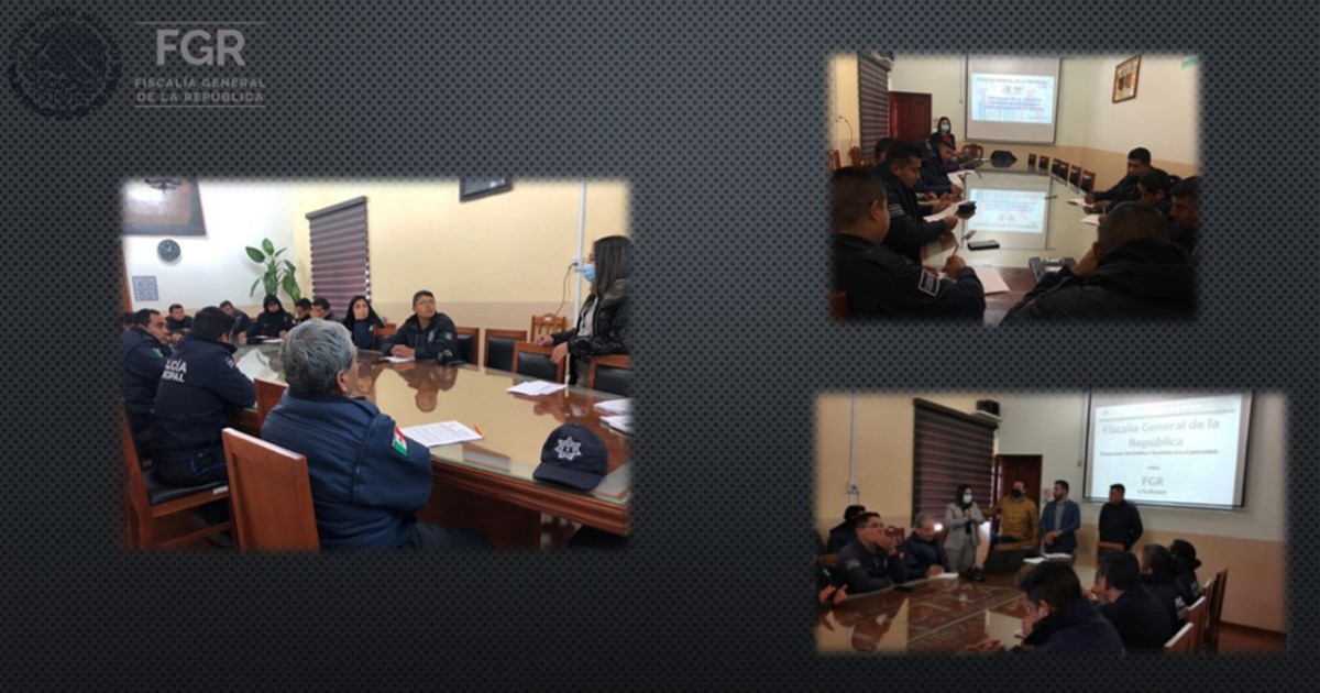 Imparte FGR Tlaxcala capacitación a elementos de seguridad