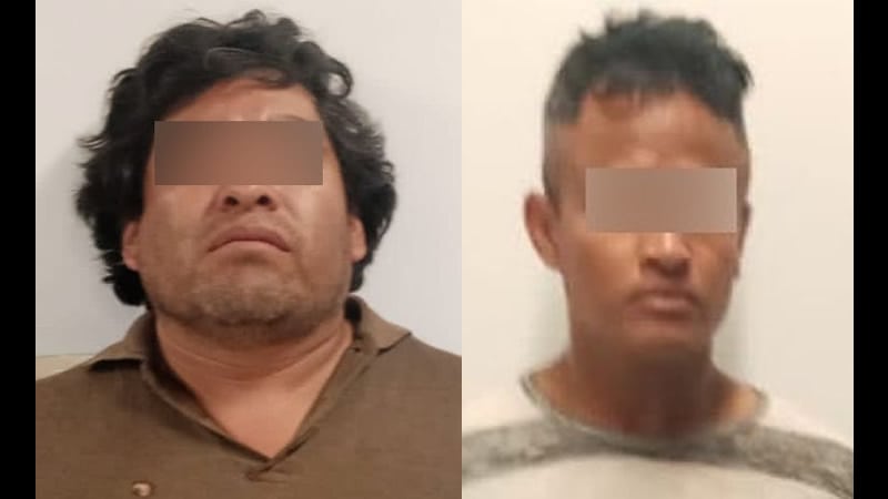 Detienen a 2 hombres por posesión de drogas en Los Reyes de Juárez
