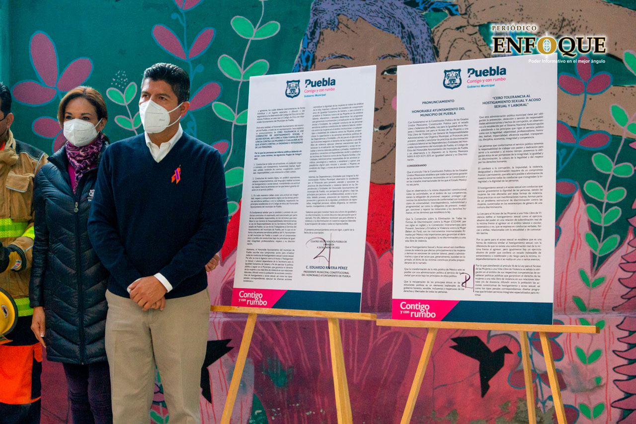 Inaugura Eduardo Rivera en Puebla capital la Agencia Contra el Acoso y Hostigamiento 