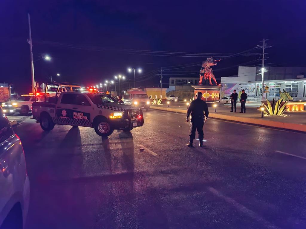 Realiza policía municipal filtro de seguridad en la zona del Monumento al Toro