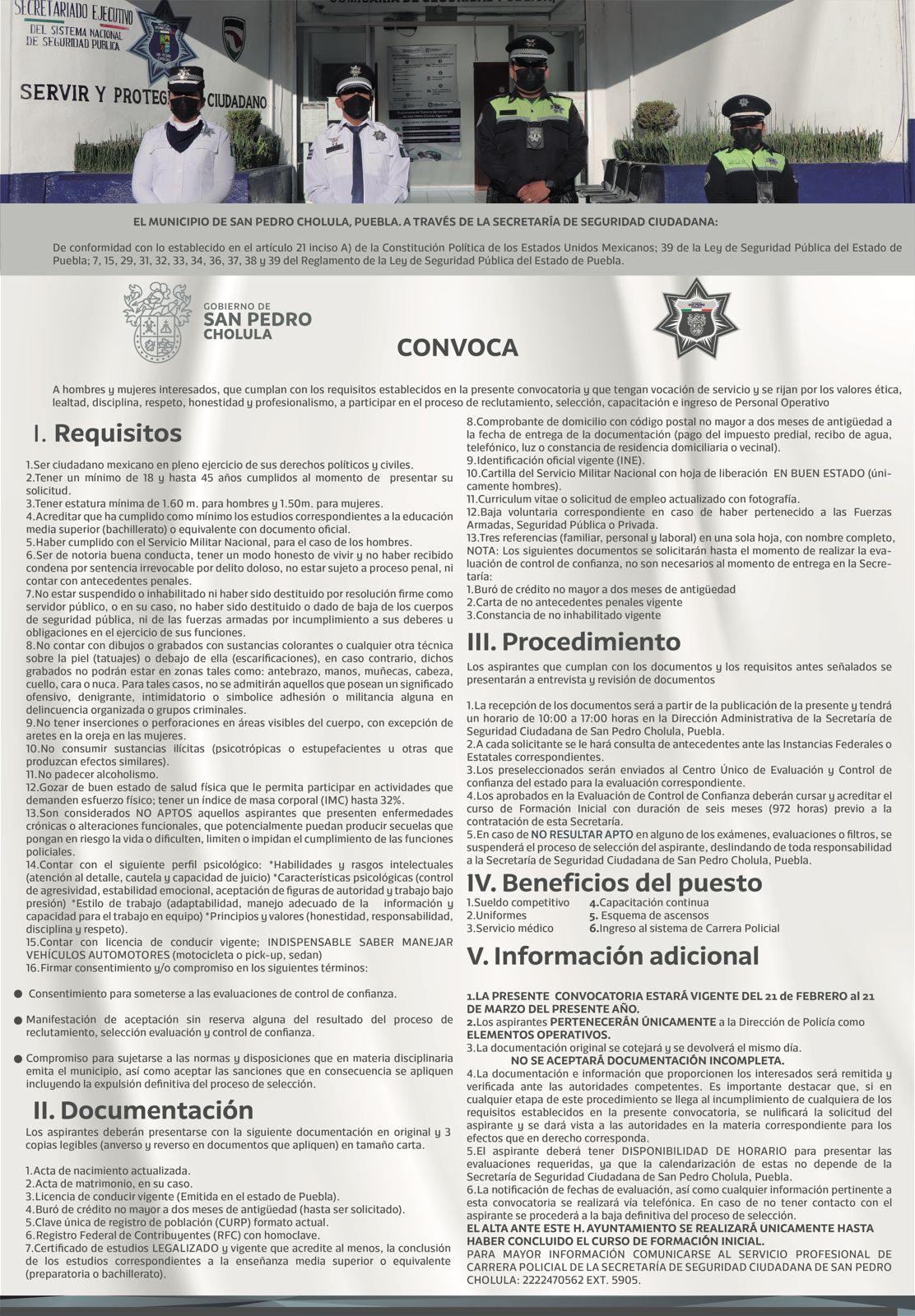 Convocatoria polis