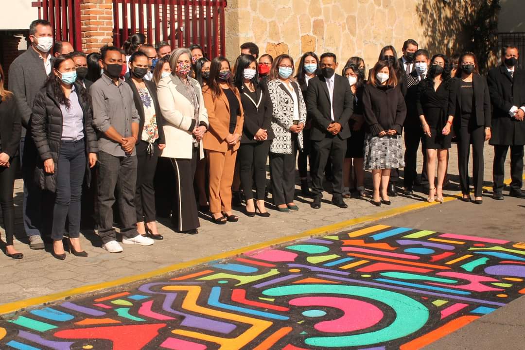 CEDH: pintan espacio de estacionamiento incluyente