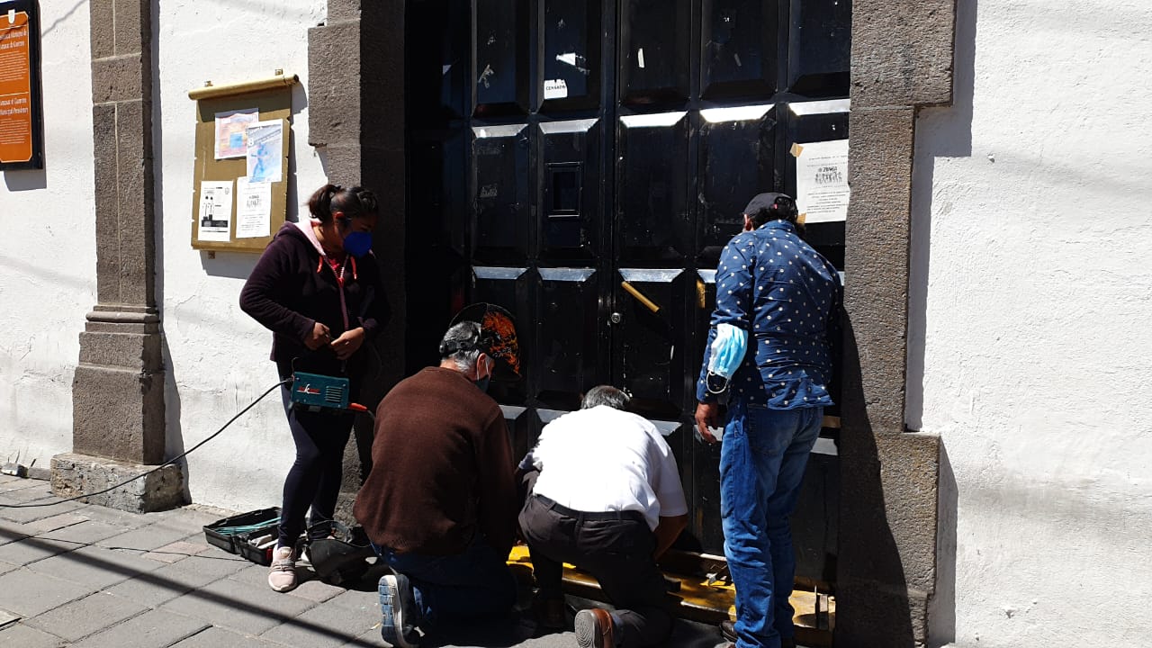 Toman pobladores presidencia de Amaxac 