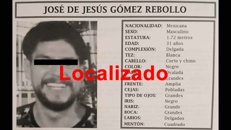 Se confirma que José de Jesús fue localizado, lamentablemente sin vida