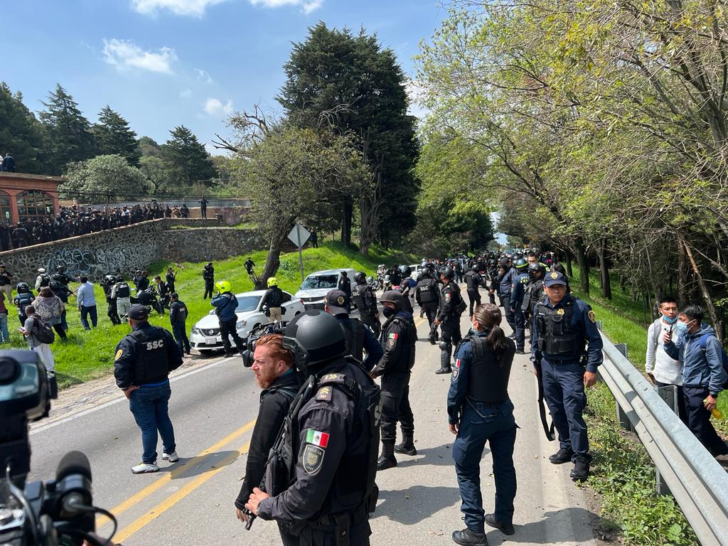 Se registra balacera sobre la federal México-Cuernavaca; al lugar arribaron 500 elementos de seguridad y GN