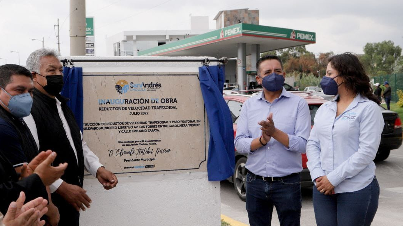 Ayuntamiento de San Andrés Cholula inauguró obras en diferentes juntas auxiliares del municipio