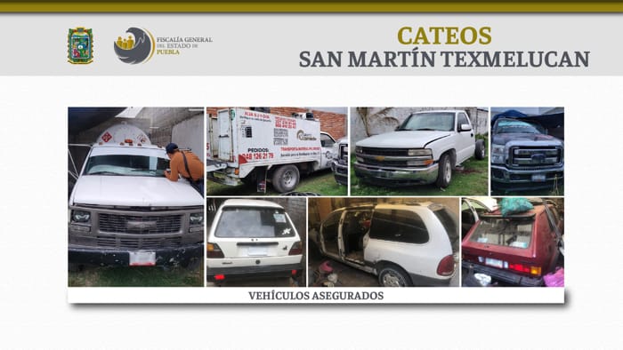 Cateo en Texmelucan deja un detenido, decomiso de drogas y diversos vehículos recuperados