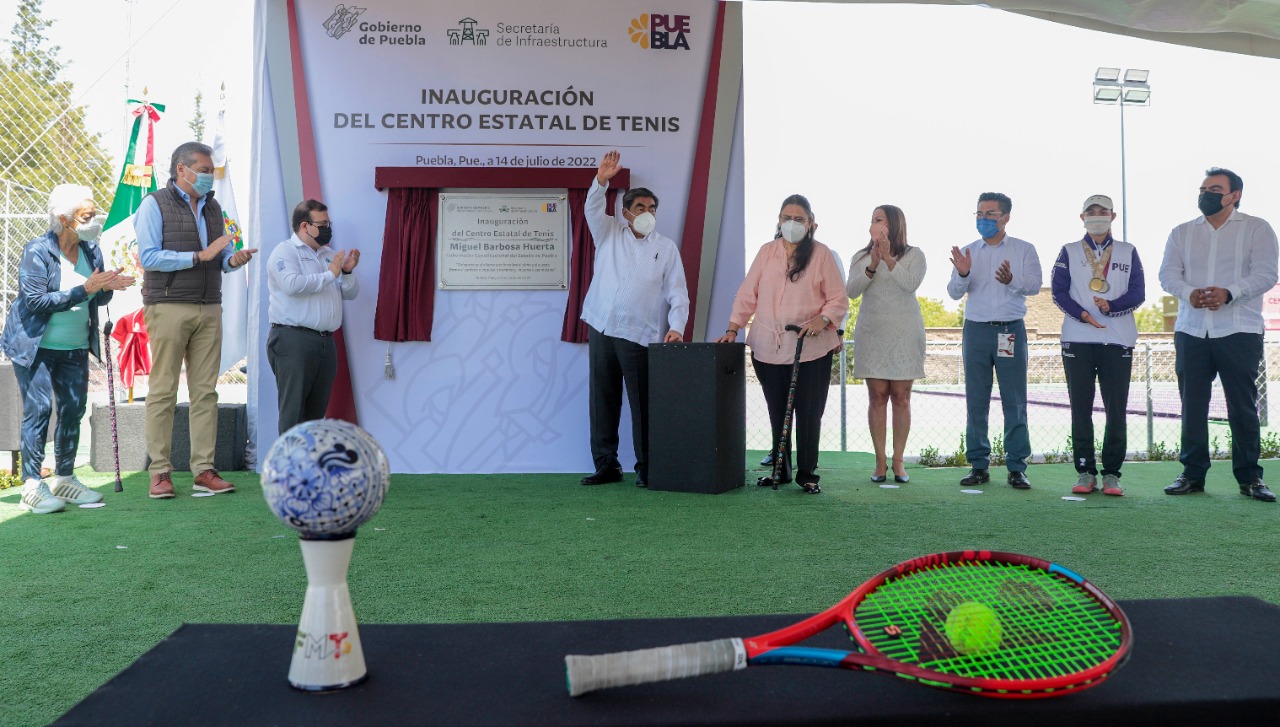 Inauguró Miguel Barbosa el Centro Estatal de Tenis 