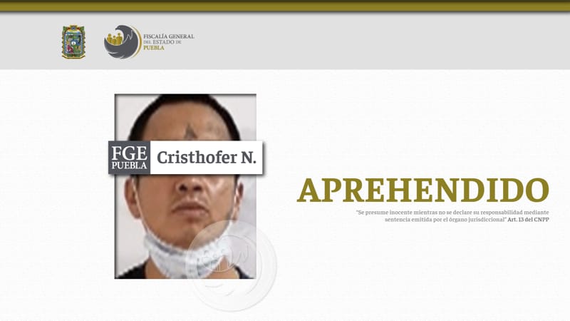 Cristhofer N. es detenido por ser el presunto feminicida de una mujer en la colonia Vista del Valle