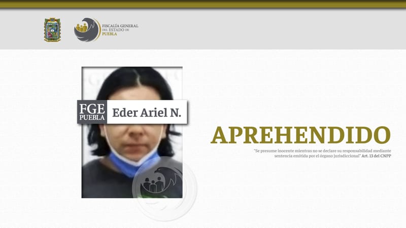 Eder Ariel N. es enviado a prisión por asesinar a Lizbeth en el carnaval de la Rivera Anaya