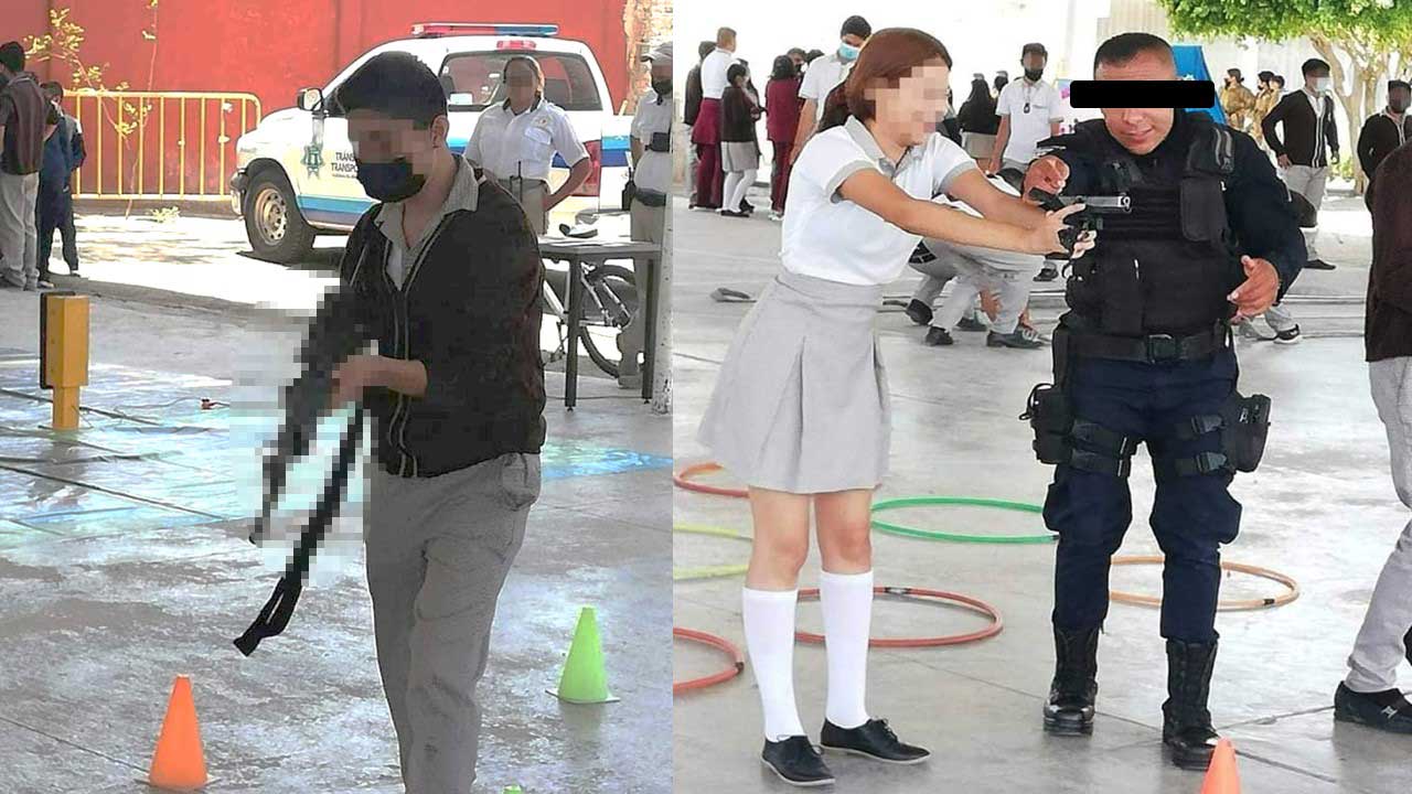Padres denuncian a policías que armaron a estudiantes en secundaria en Guanajuato 