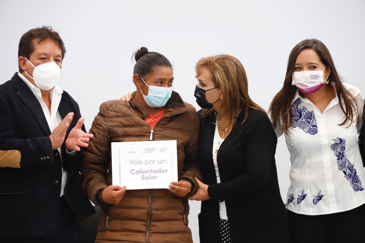 Entregó gobernadora Lorena Cuéllar apoyos del programa “Bienestar Para Tu Hogar” en Totolac