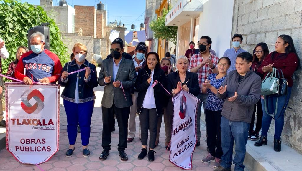 Ayuntamiento de Tlaxcala construye calle en comunidad de Cuauhtla