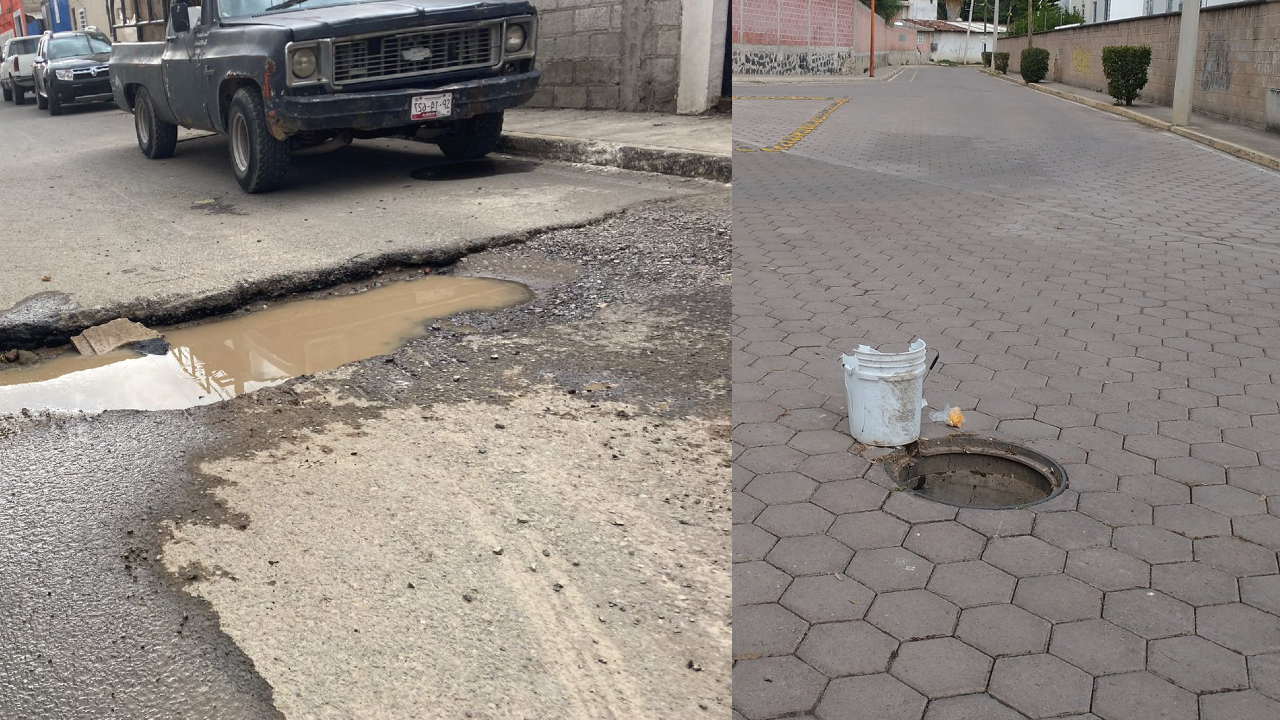 San Pedro Cholula pasa por una problemática de baches en las calles 