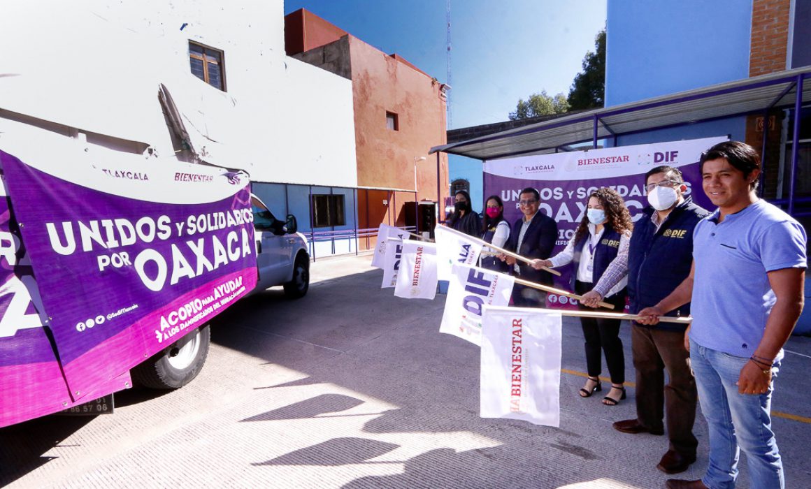 Envía Tlaxcala apoyo a damnificados por el huracán Agatha en Oaxaca