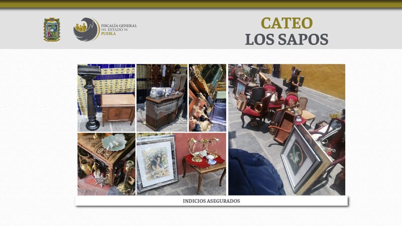 Fiscalía recuperó objetos presuntamente robados en Los Sapos