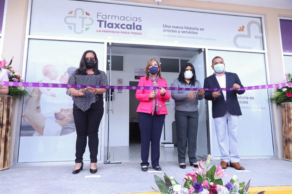 Inauguró gobernadora Lorena Cuéllar sucursal de Farmacia De Pensiones Civiles en Apetatitlán