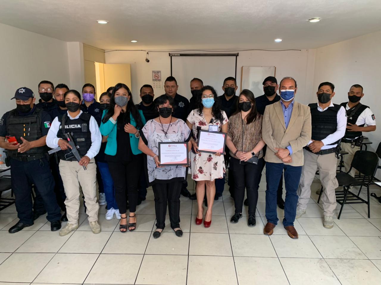 Elementos de seguridad en Tlaxcala son capacitados en materia de derechos humanos 