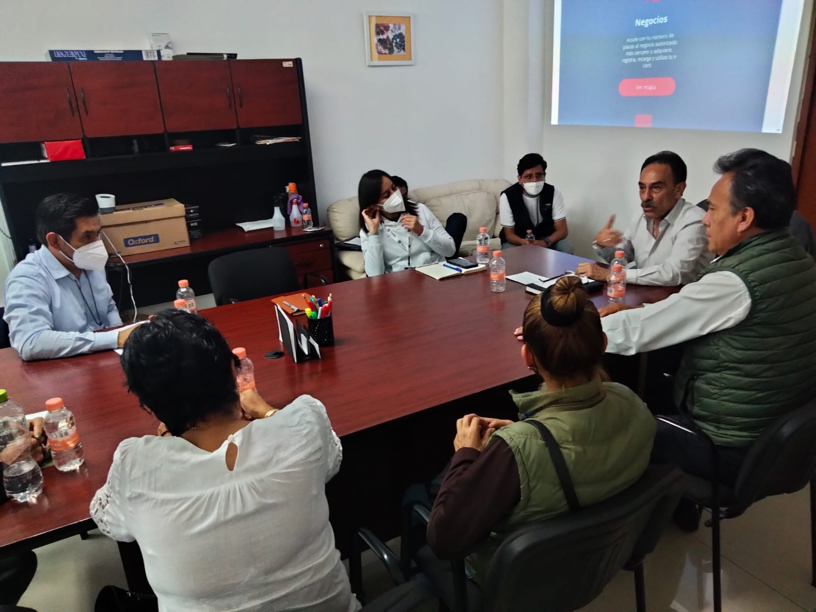 Ayuntamiento de Puebla dialogo con inconformes por parquímetros