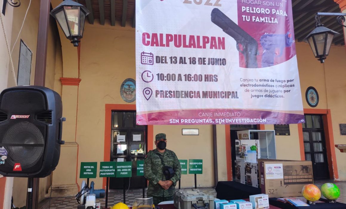 Avanza campaña de canje de armas 2022 con buena respuesta de ciudadanía