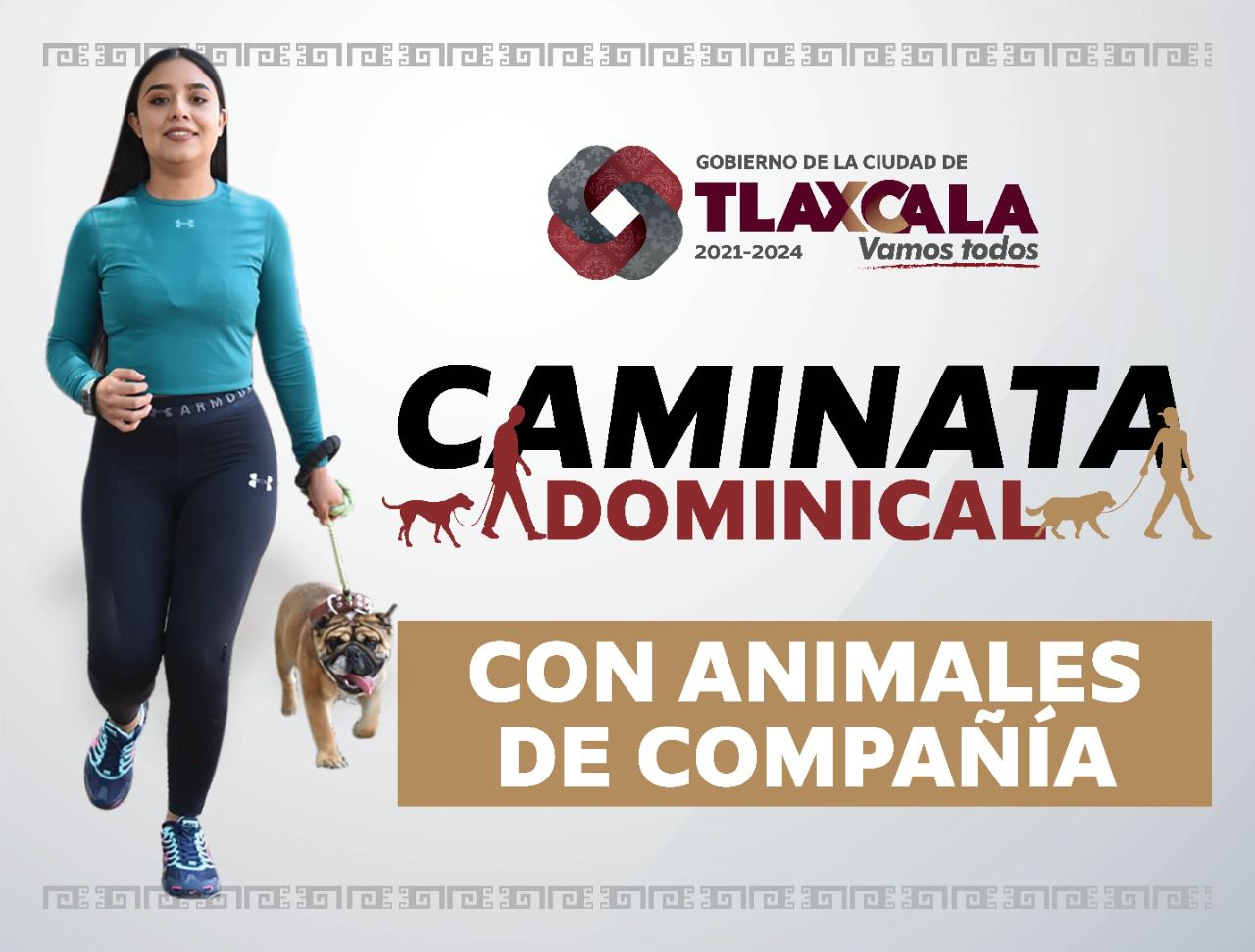 Ayuntamiento de Tlaxcala realizará Paseo Dominical con Animales de Compañía en el centro de la capital