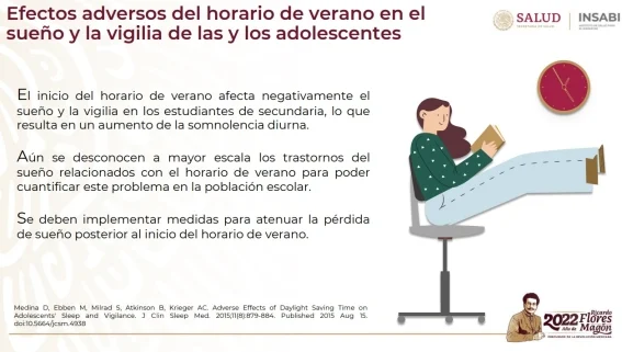adolescentes cambio de horario