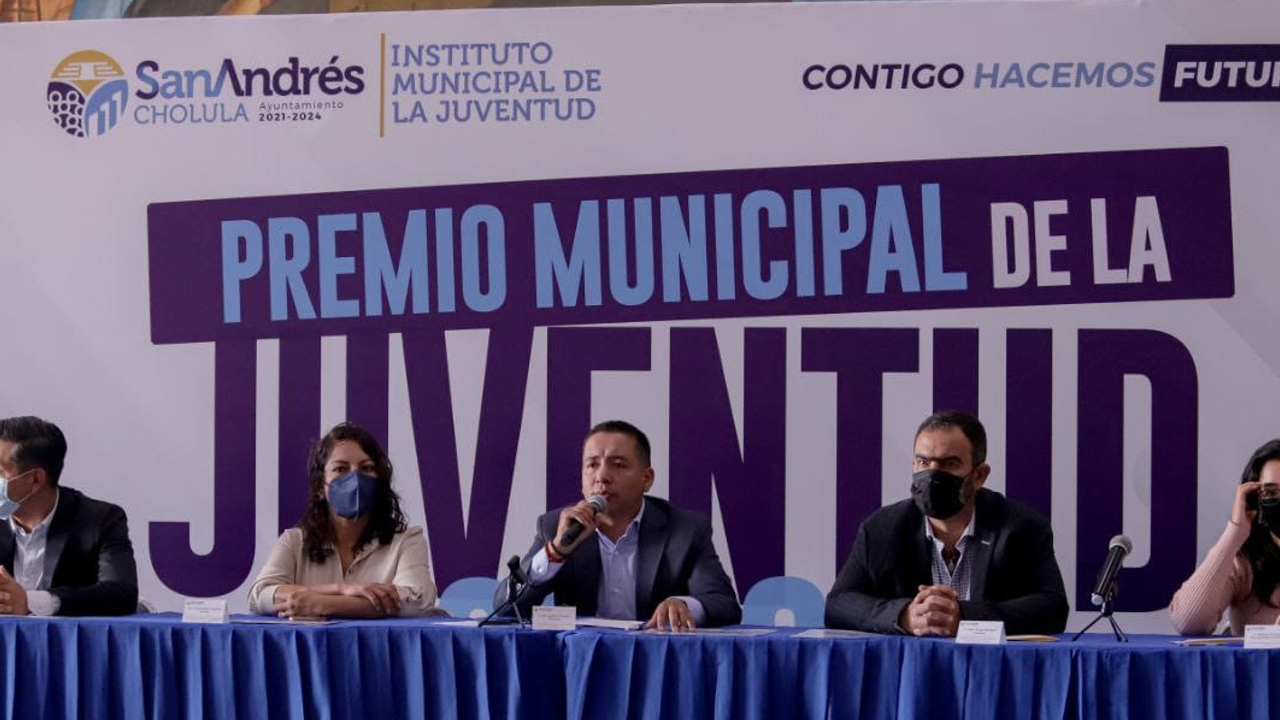 Ayuntamiento de San Andrés Cholula lanzó la convocatoria para el Premio Municipal de la Juventud 