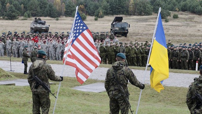 Militares de EEUU y Ucrania. Archivo