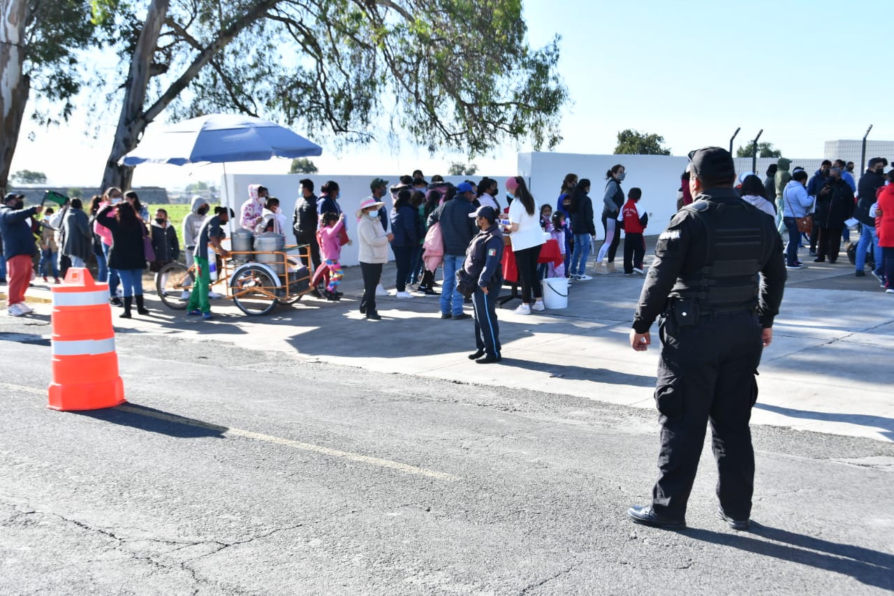 Vigila dirección de seguridad pública de Huamantla jornada de vacunación
