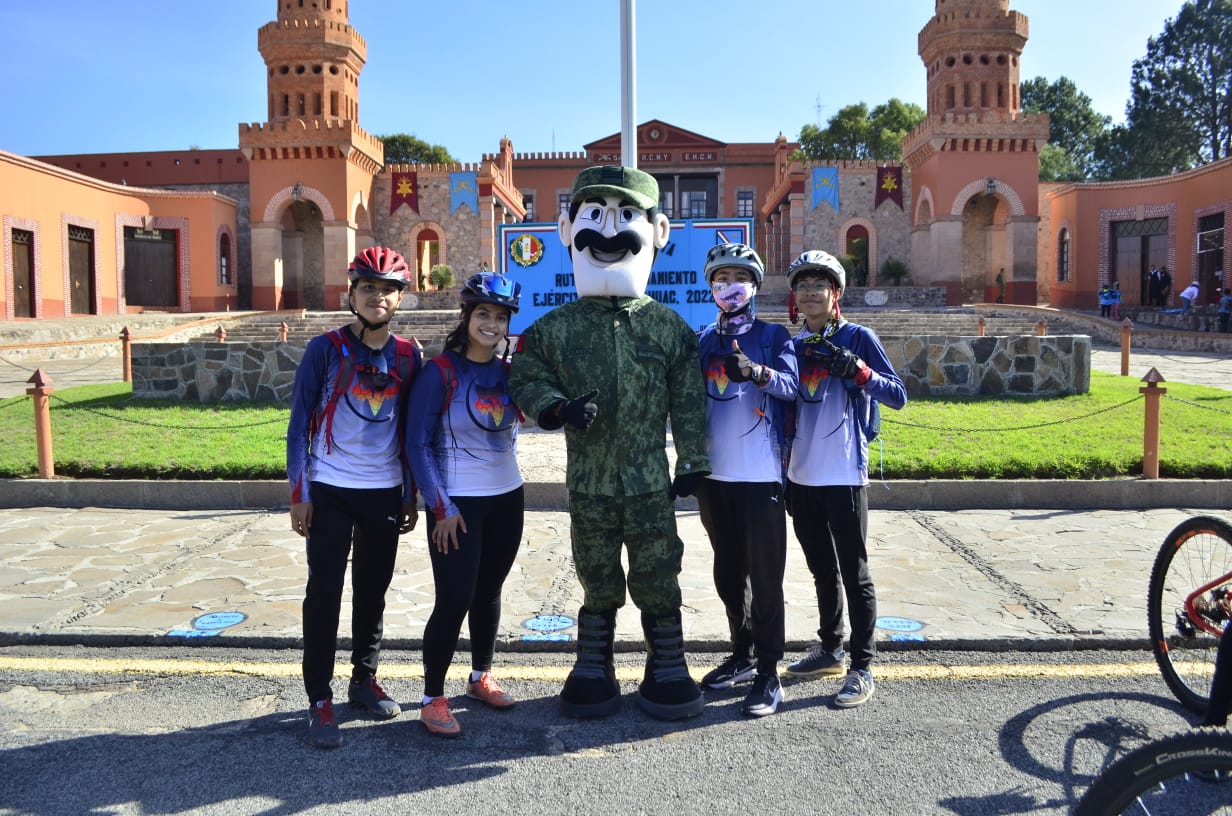 Desarrolla Ejército Mexicano Tercera Rodada Ciclista en Mazaquiahuac