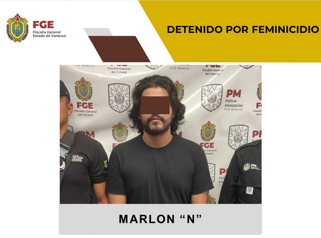 Fiscalía de Veracruz detiene a Marlon N., presunto feminicida de Montserrat Bendimes