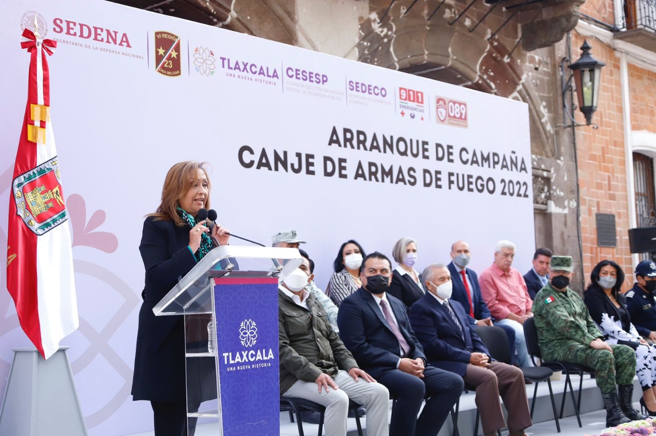 Con campaña de canje de armas, Gobierno del Estado busca disminuir accidentes y delitos en Tlaxcala