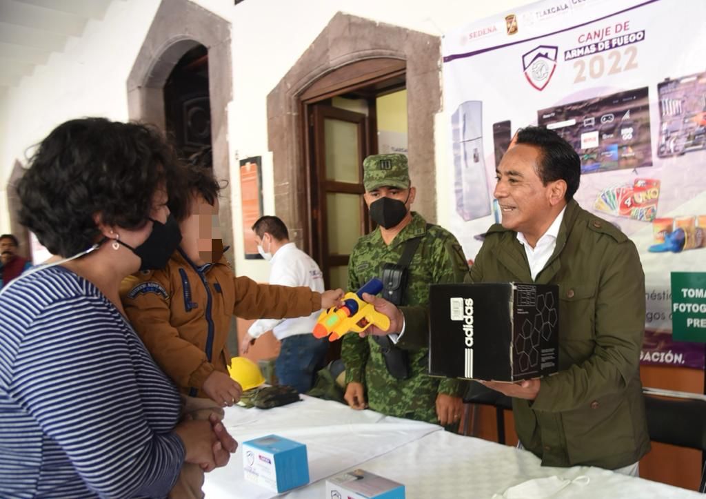 Ciudadanos de Tlaxcala respondieron favorablemente a la Campaña de Canje de Armas de Fuego