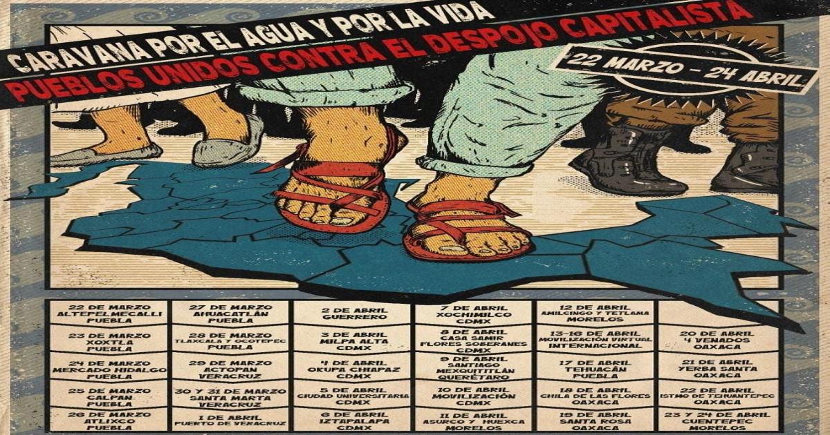 Llegará Caravana por el Agua y la Vida a Tlaxcala