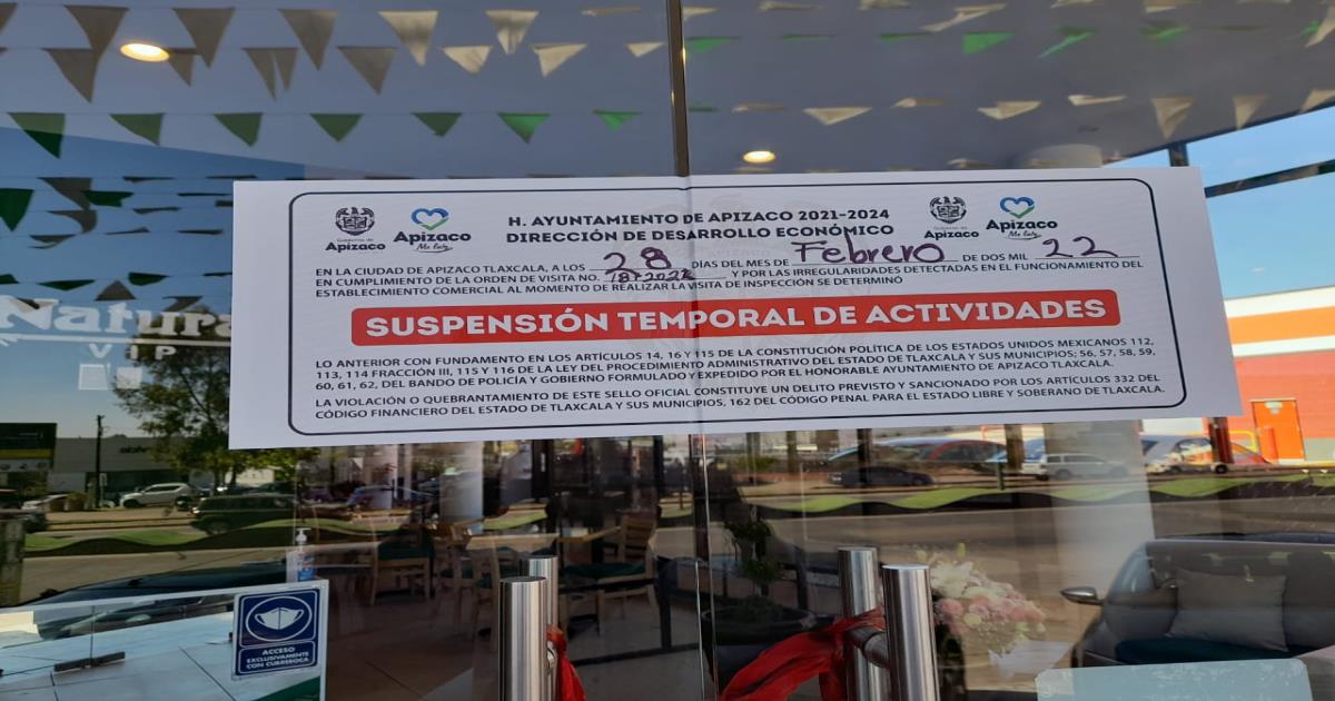 Insiste Ayuntamiento de Apizaco en “agandalle” contra propietarios de locales instalados en Yauhquemehcan