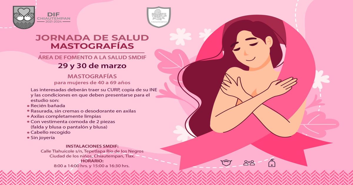 Realizan en Chiautempan Mastografías y otros servicios de salud, en Atención, Detección y Prevención
