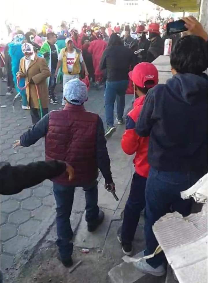Detonan armas de fuego en Tenancingo durante carnaval