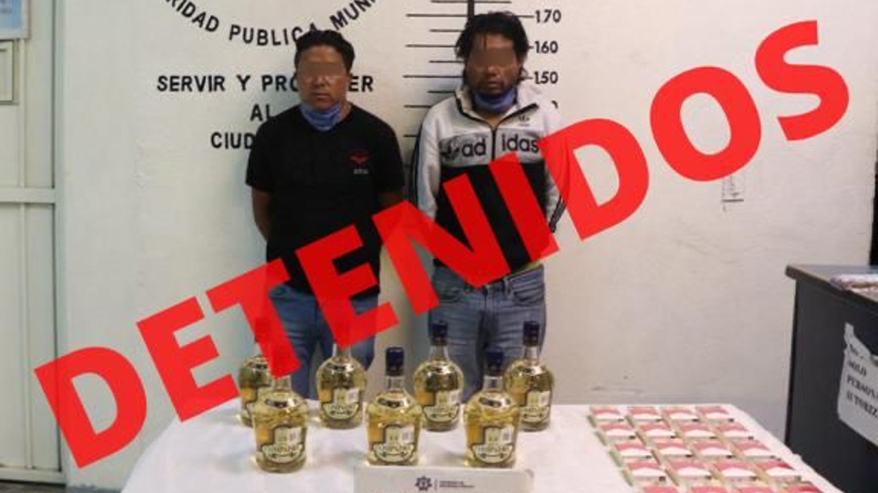 En San Pedro Cholula; Un trio de maleantes asalta un Oxxo y son detenidos
