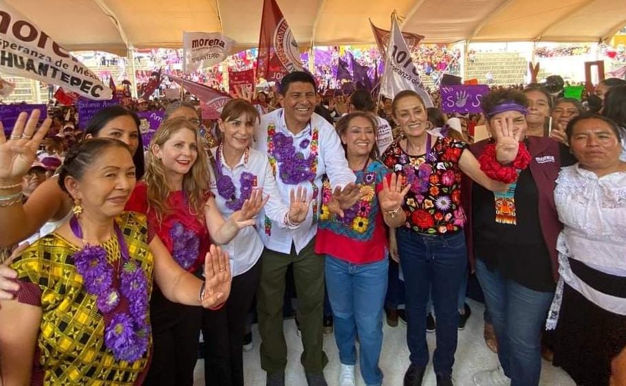 Acude Lorena Cuéllar a Oaxaca en apoyo De Salomón Jara Cruz