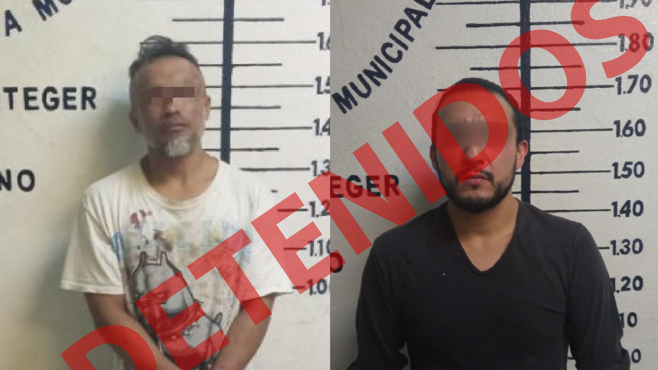 Detienen en San Pedro Cholula a dos presuntos narcomenudistas 