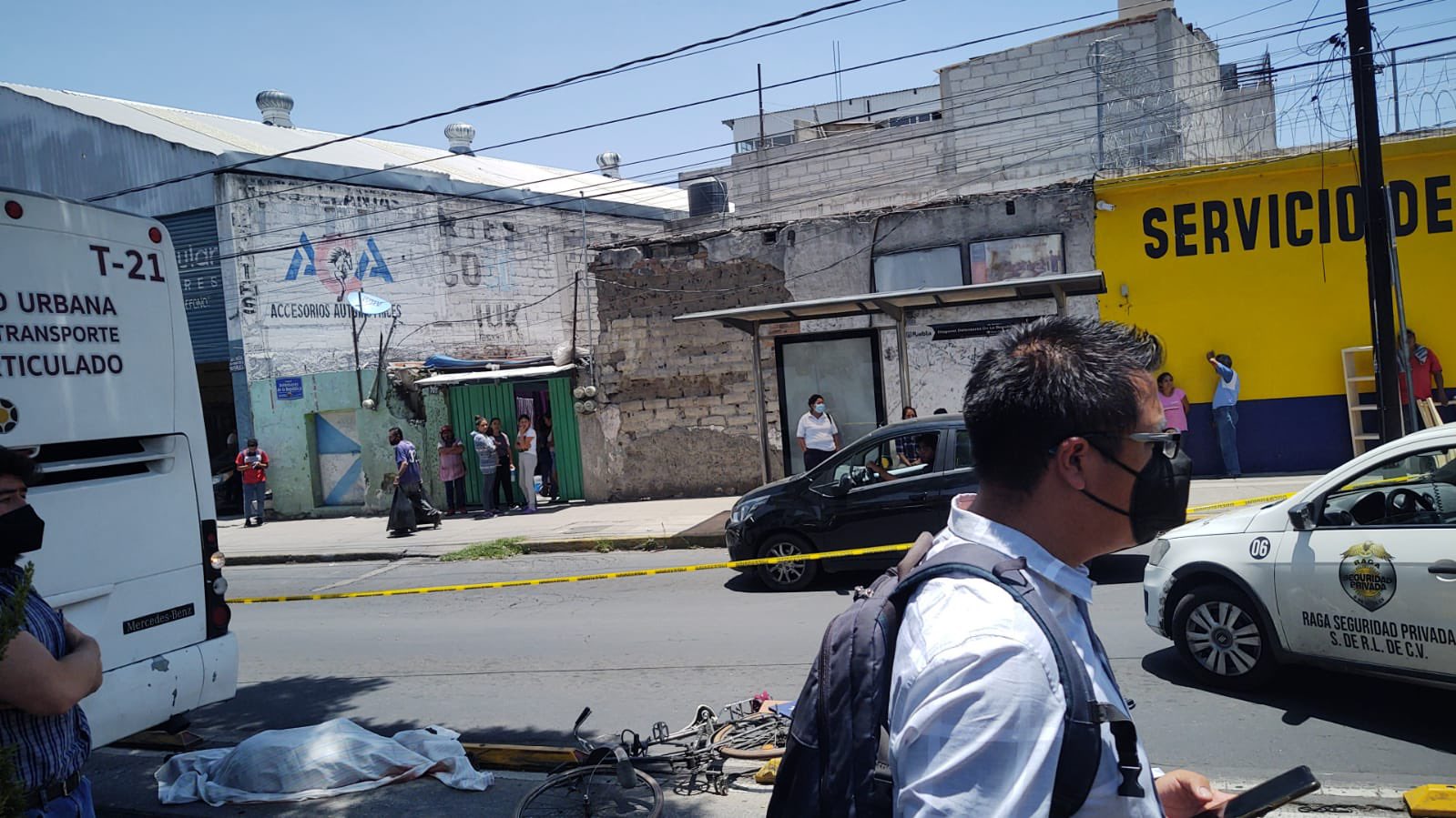 Muere atropellado por unidad del RUTA en Puebla, ciclista de la tercera edad