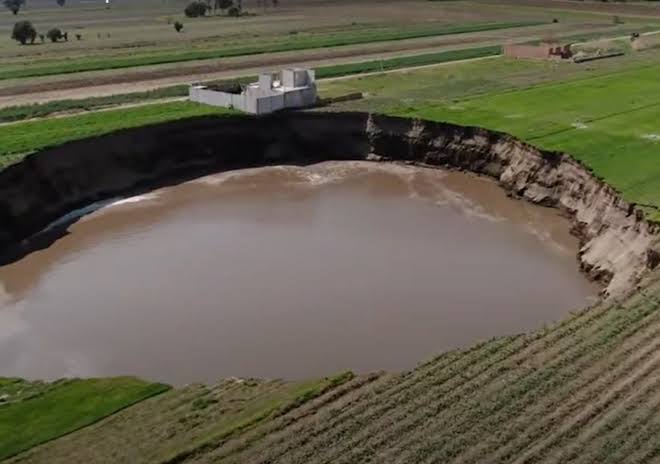 Socavón de Puebla: a un año de su aparición ya nadie asiste a conocerlo