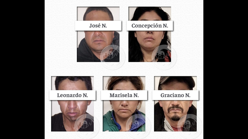 5 personas son enviadas a prisión tras un cateo por narcomenudeo en San Salvador el Verde 