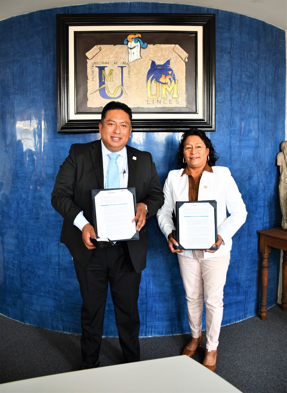 Firman convenio de colaboración el COBAT y la UMT