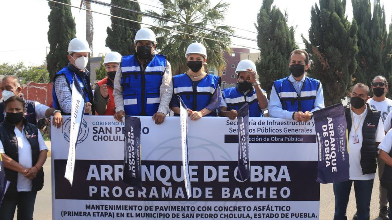 En San pedro Cholula; ya inició un programa intensivo de bacheo