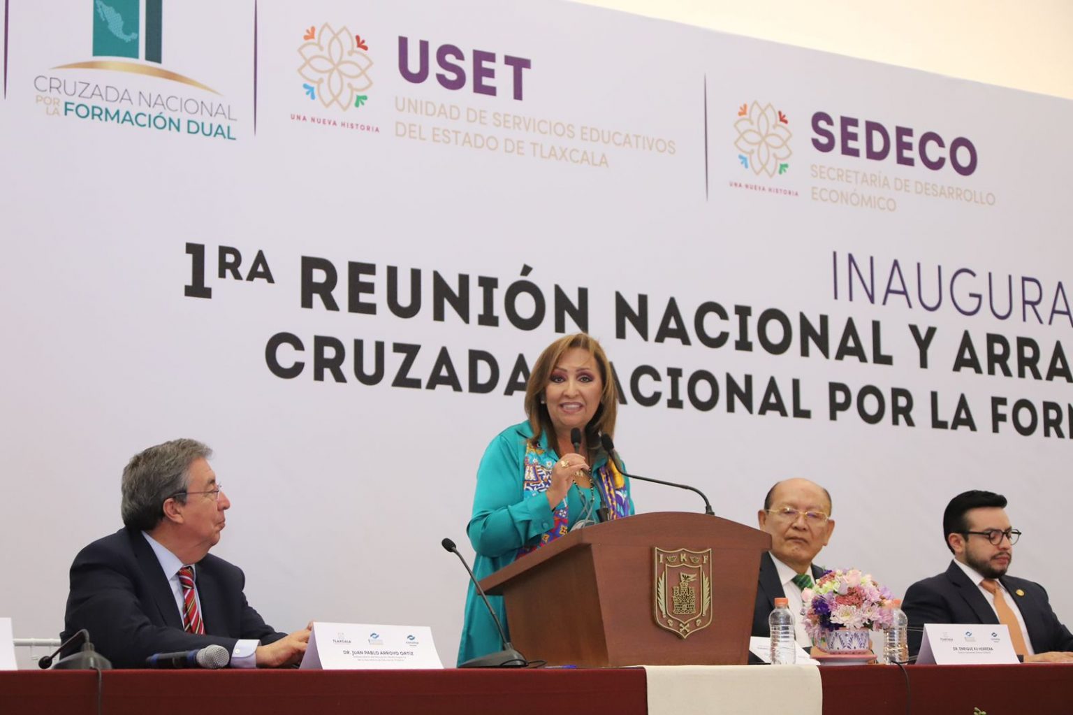 Inaugura gobernadora Primera Reunión Nacional De Directores Generales De Los Colegios Estatales Del CONALEP