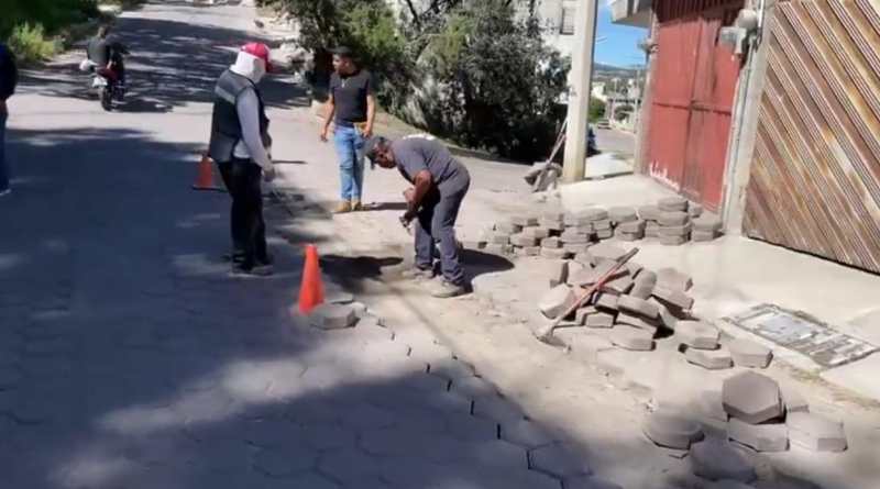 Ayuntamiento de Contla avanza con obra de drenaje pluvial en Privada 5 de mayo