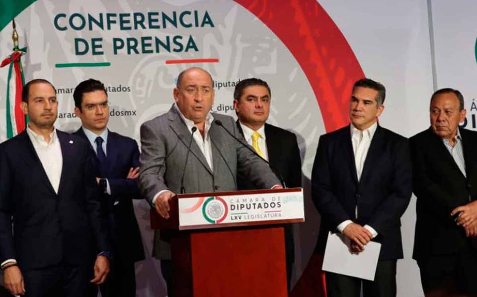 Coalición PRI, PAN y PRD formarán bloque contra reforma electoral