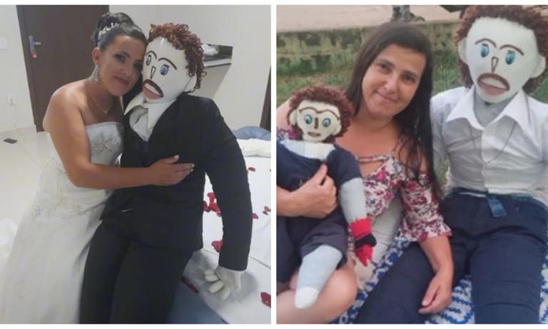 Mujer que se casó con un muñeco de trapo asegura que le fue infiel: "Me enteré por una amiga"