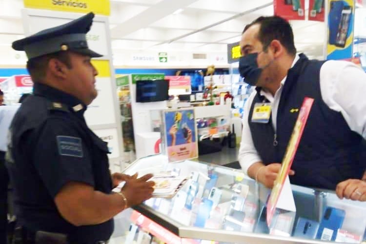 Policía de Huamantla realiza operativo de seguridad por el Buen Fin